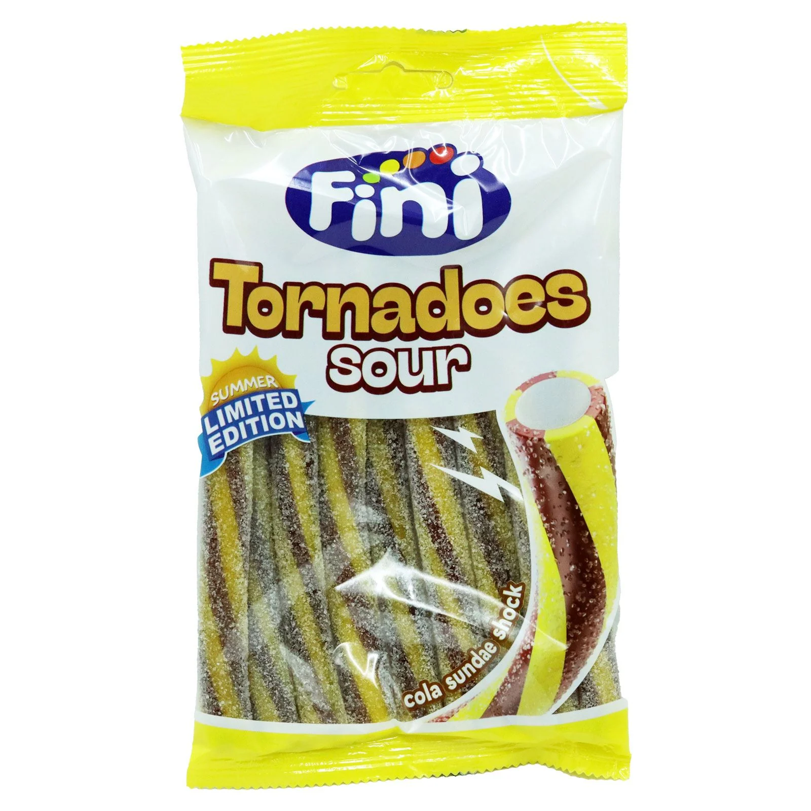 20x Fini Tornadoes Sour Cola Sundae Shock 160g