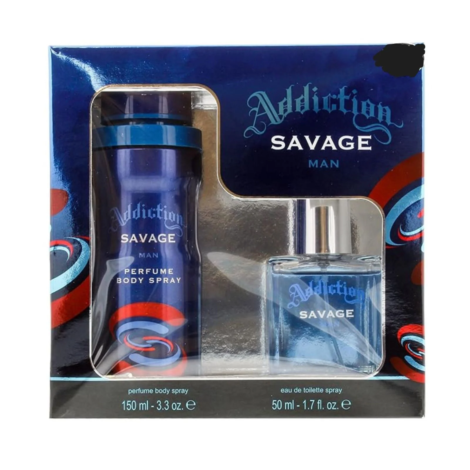 Addiction Savage - MEN 150ml perfume body spray +50ml Eau De Toilette spray Gift Set