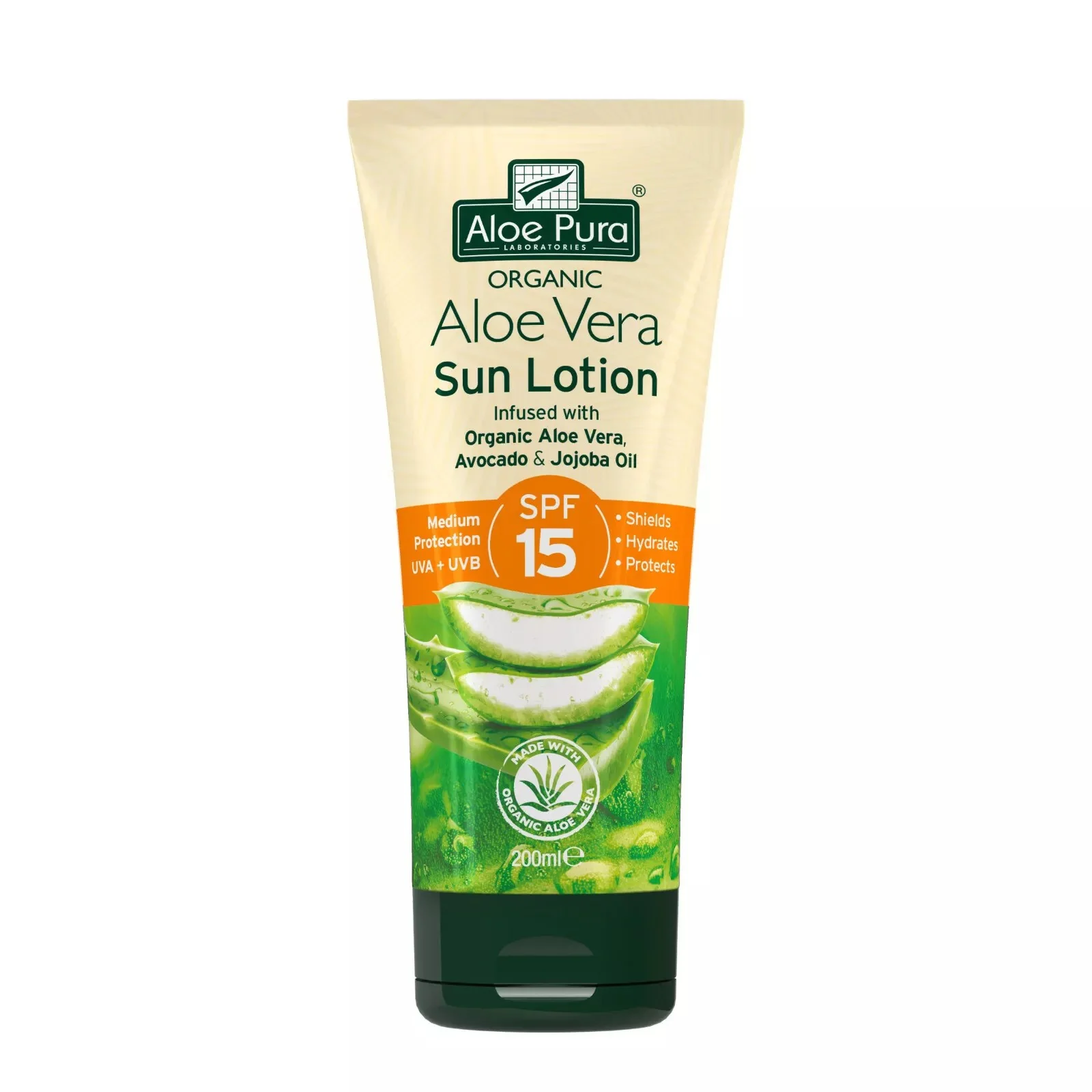Aloe Pura Sun Cream Lotion SPF 15 200ml