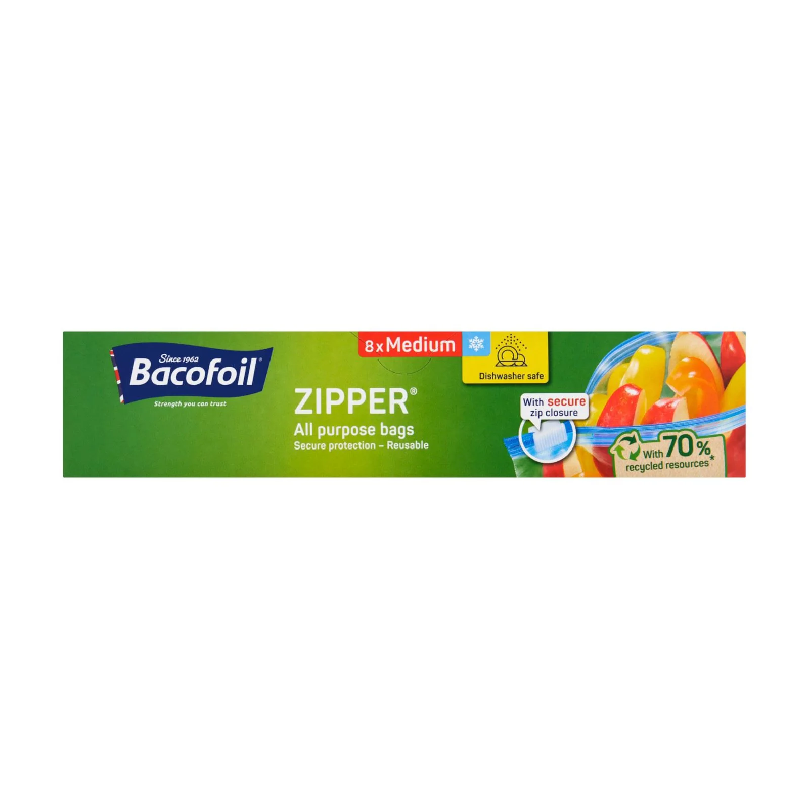 Bacofoil Zipper Bags Medium 8's