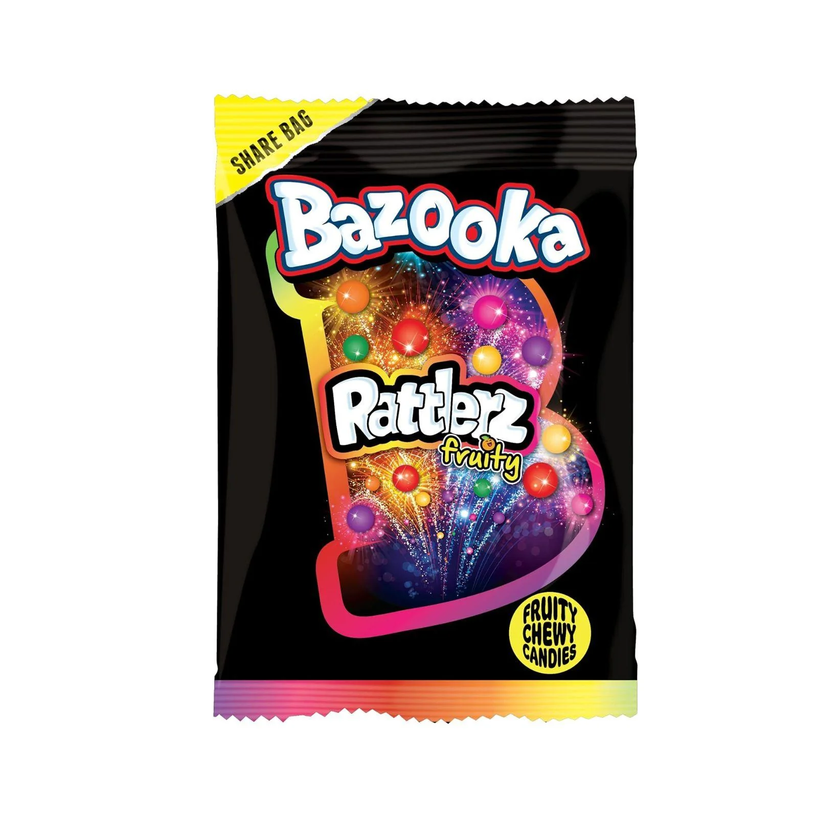 Bazooka Candy Brands Rattlerz Fruity Chewy - 100g (Box of 12) - Image 2