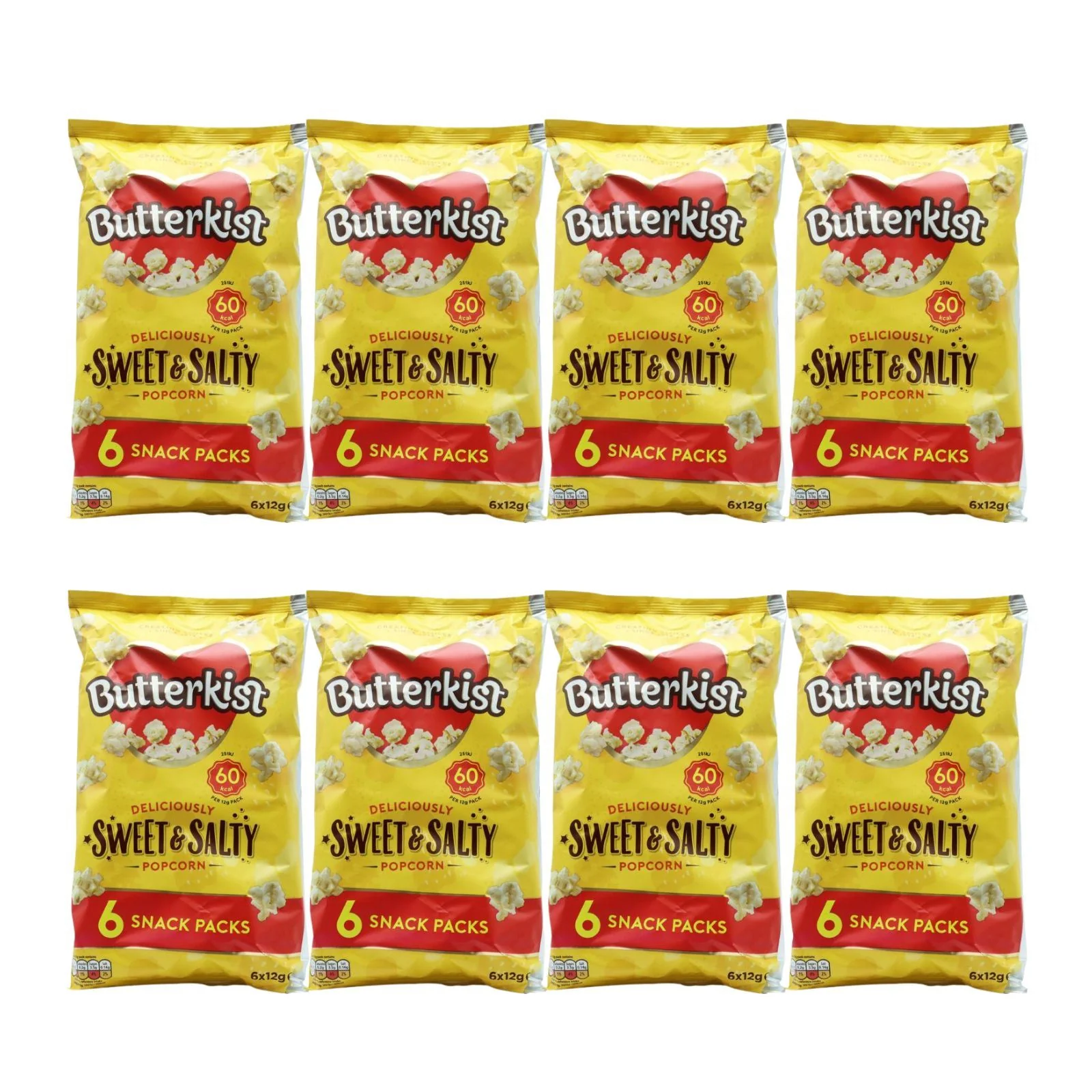 Butterkist Sweet & Salty Popcorn 6 Pack 12g (Box of 8)