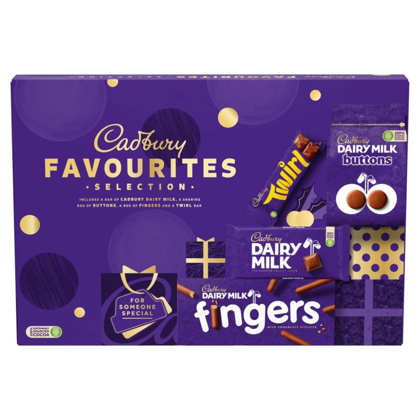 Cadbury Dairy Milk Chocolate Favourites Selection Box 370g