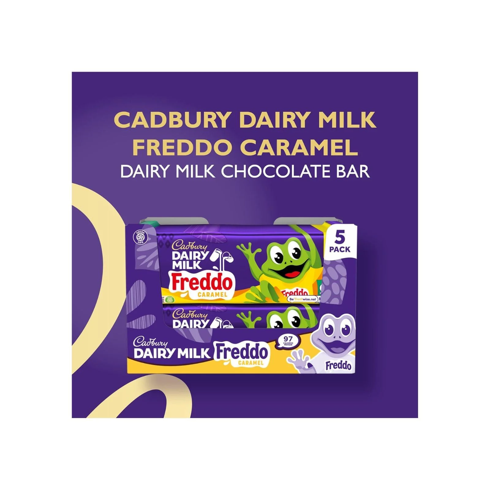 Cadbury Dairy Milk Freddo Caramel Chocolate Bar 5Pack - Image 2