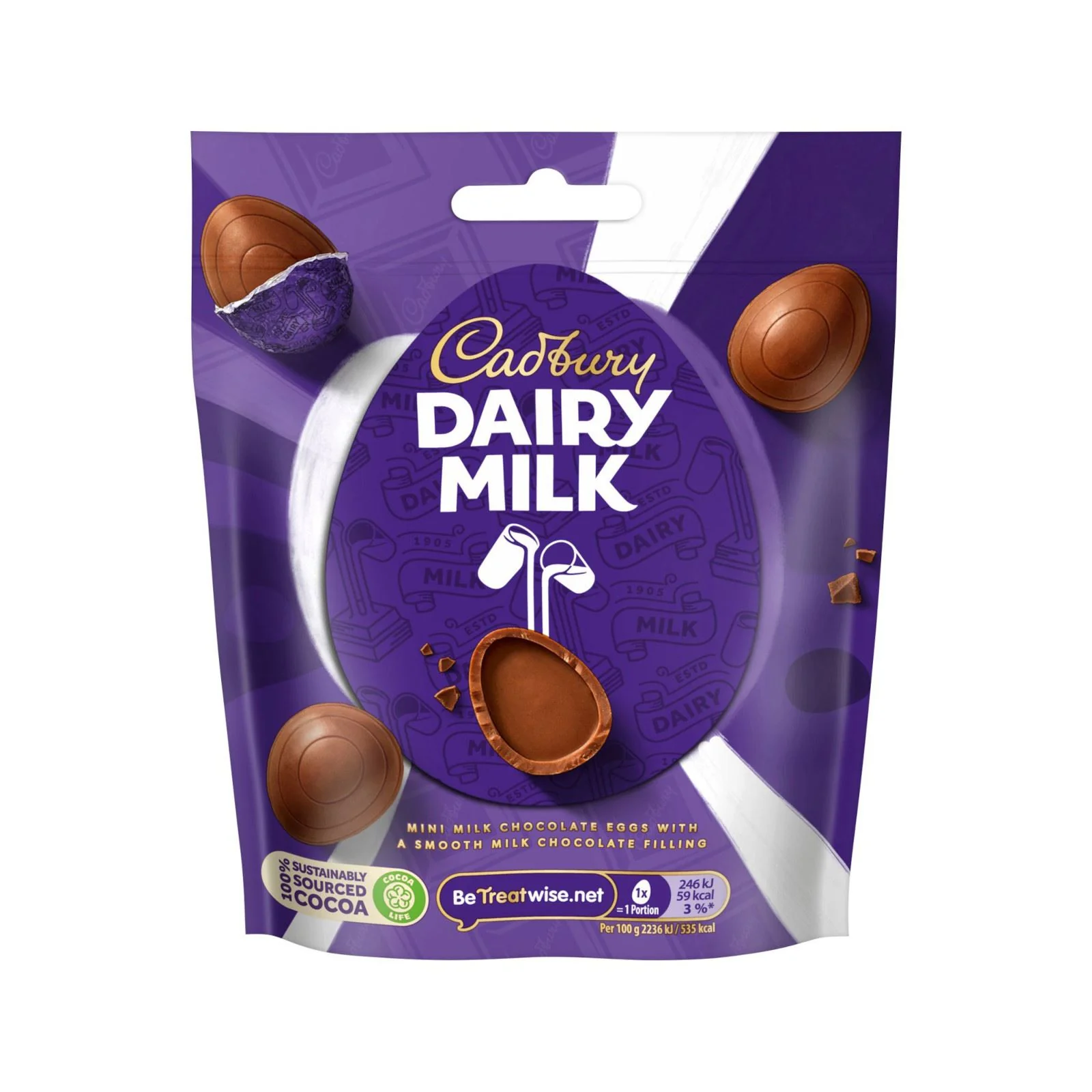 Cadbury Dairy Milk Mini Egg Bag 77 g (Box of 23)