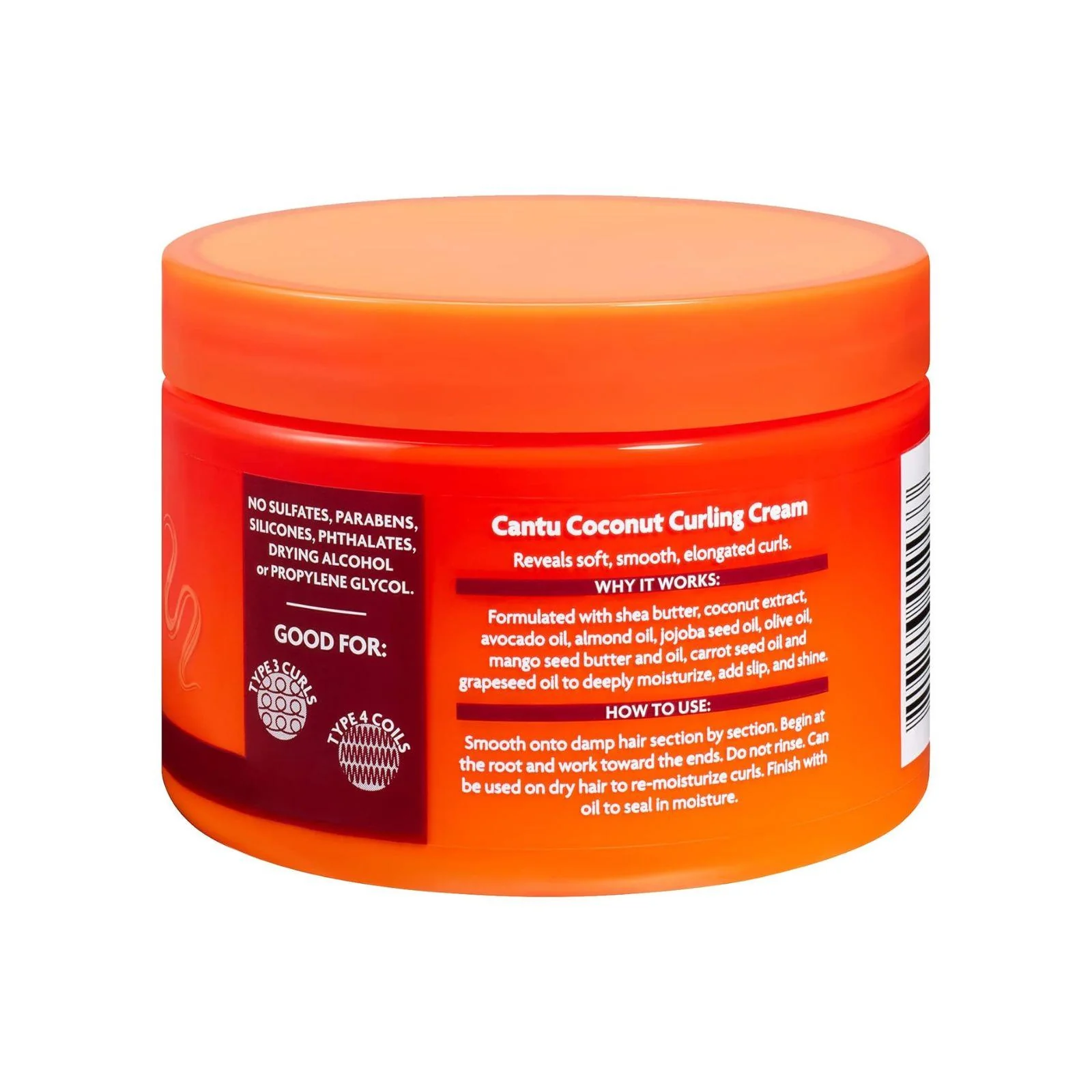 Cantu Shea Butter for Natural Hair Coconut Curling Cream 340g - Image 3