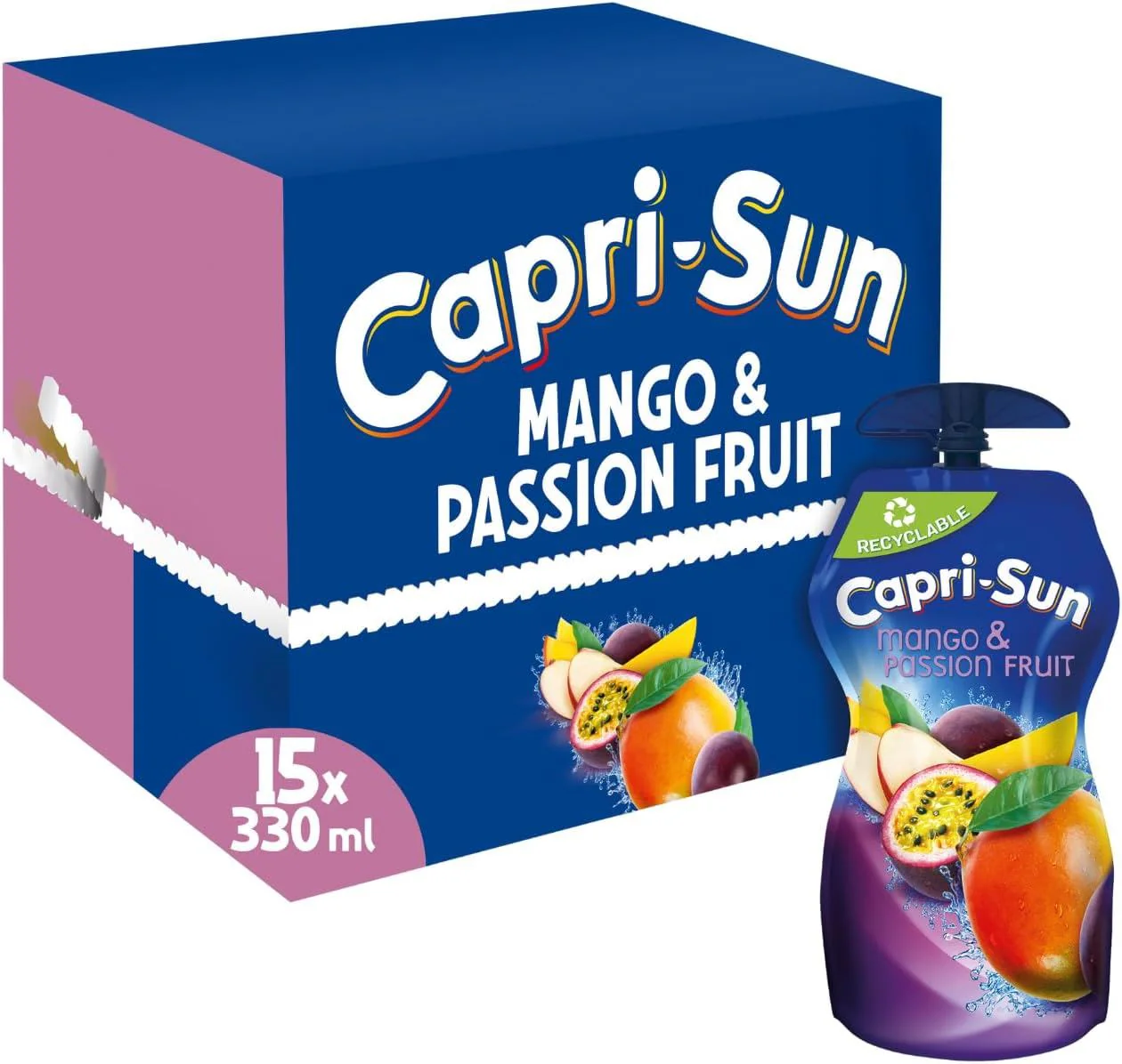 Capri-Sun Mango & Passion Fruit Juice Drink Multipack (15 x 330ml)