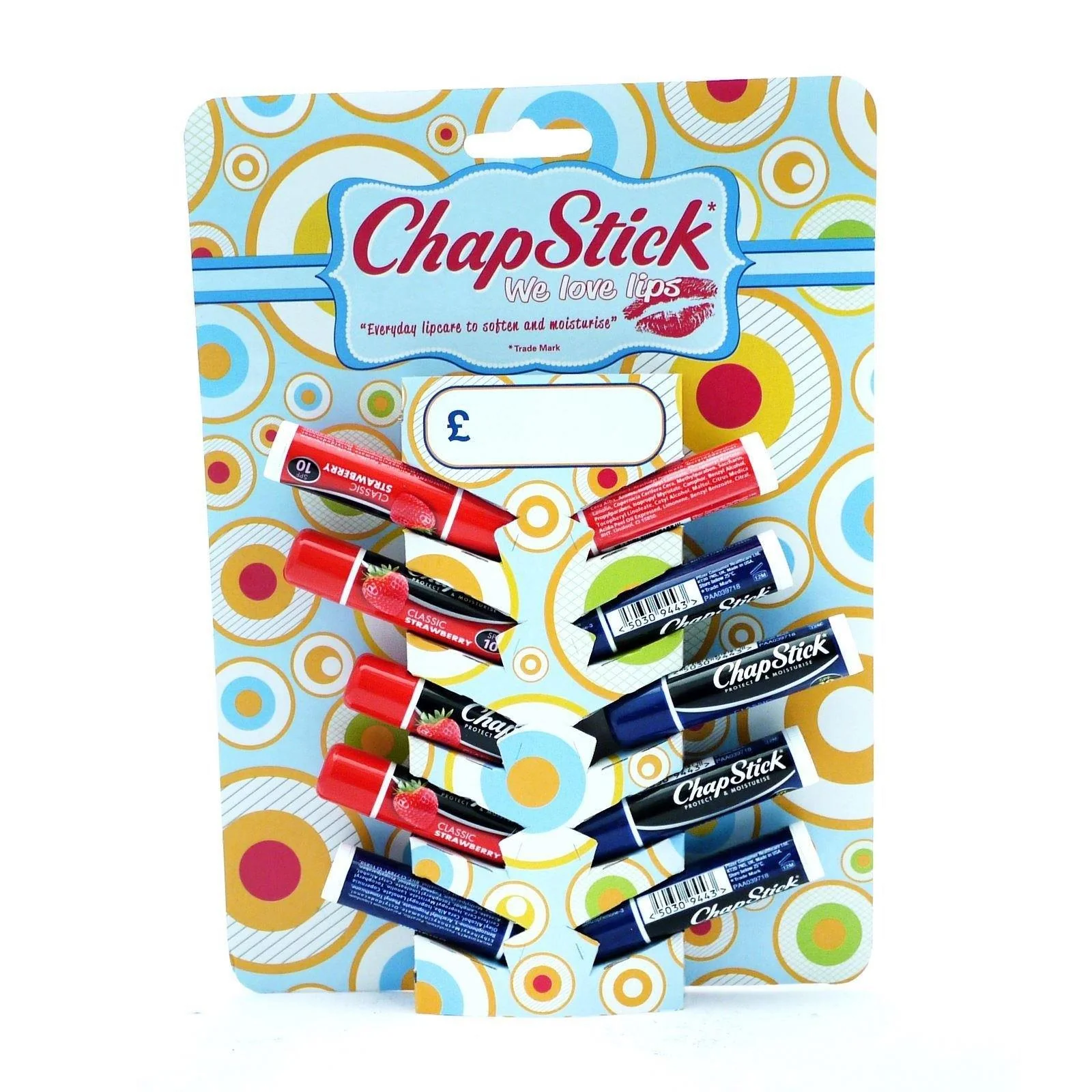 Chapstick Lip Balm Original and Strawberry 10 Pack