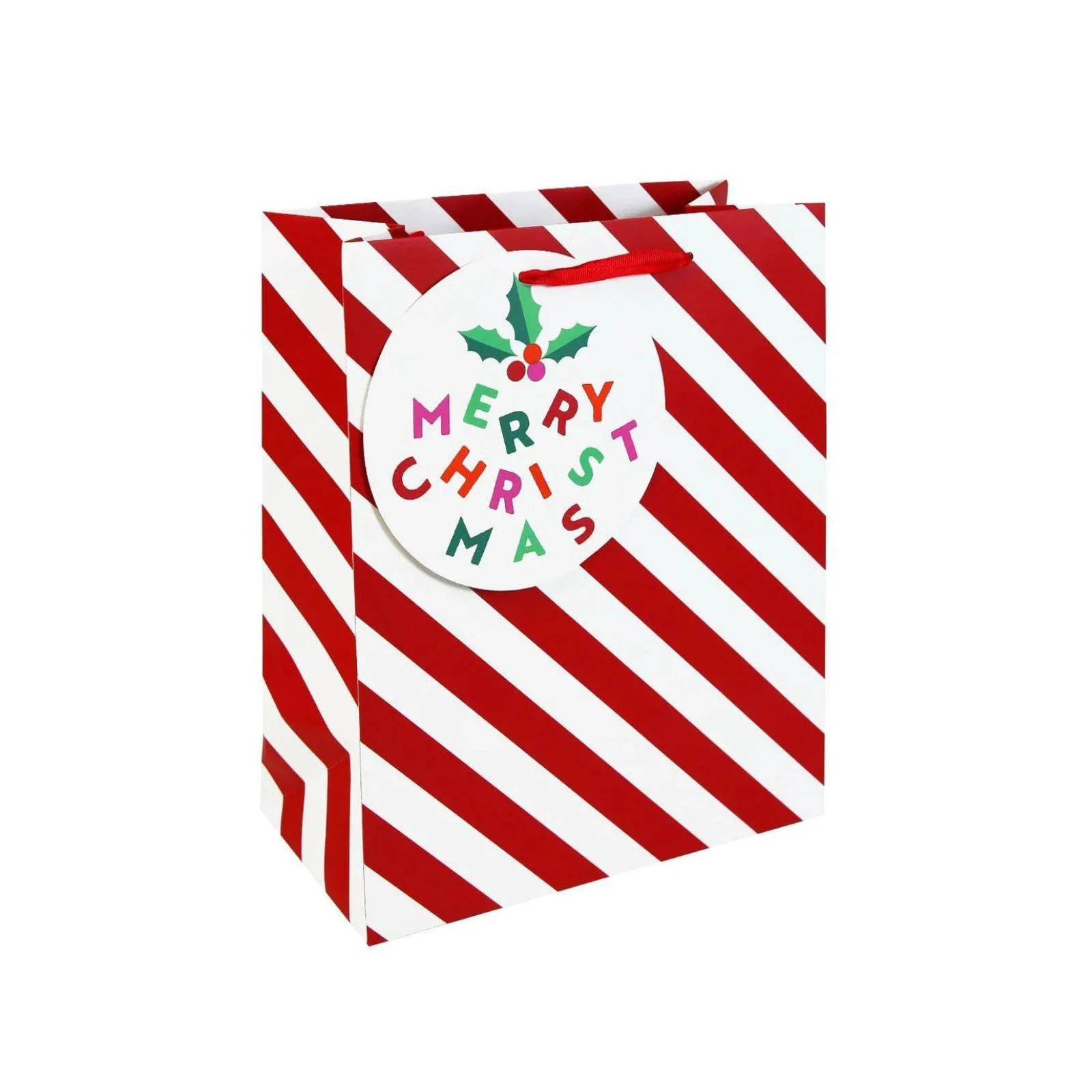 Candy Cane Christmas Large Gift Bag (Box of 12) - Image 2