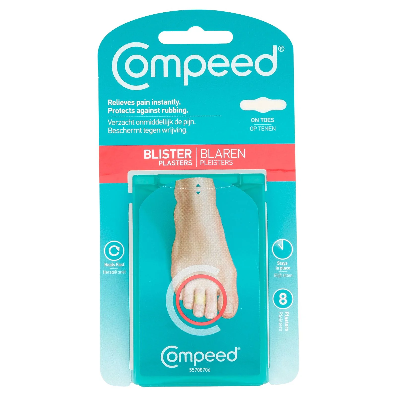 Compeed On Toes Blister Plasters, Foot Treatment 8's