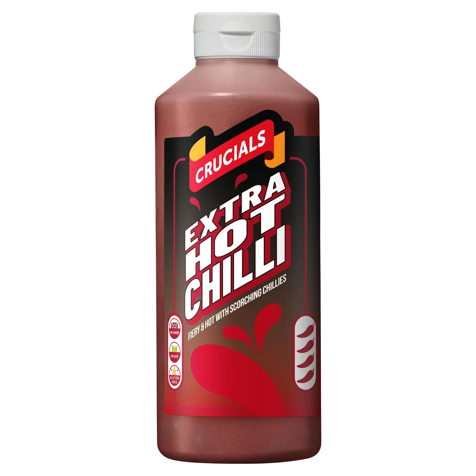 Crucials Sauce Squeezy Extra Hot Chilli 500ml