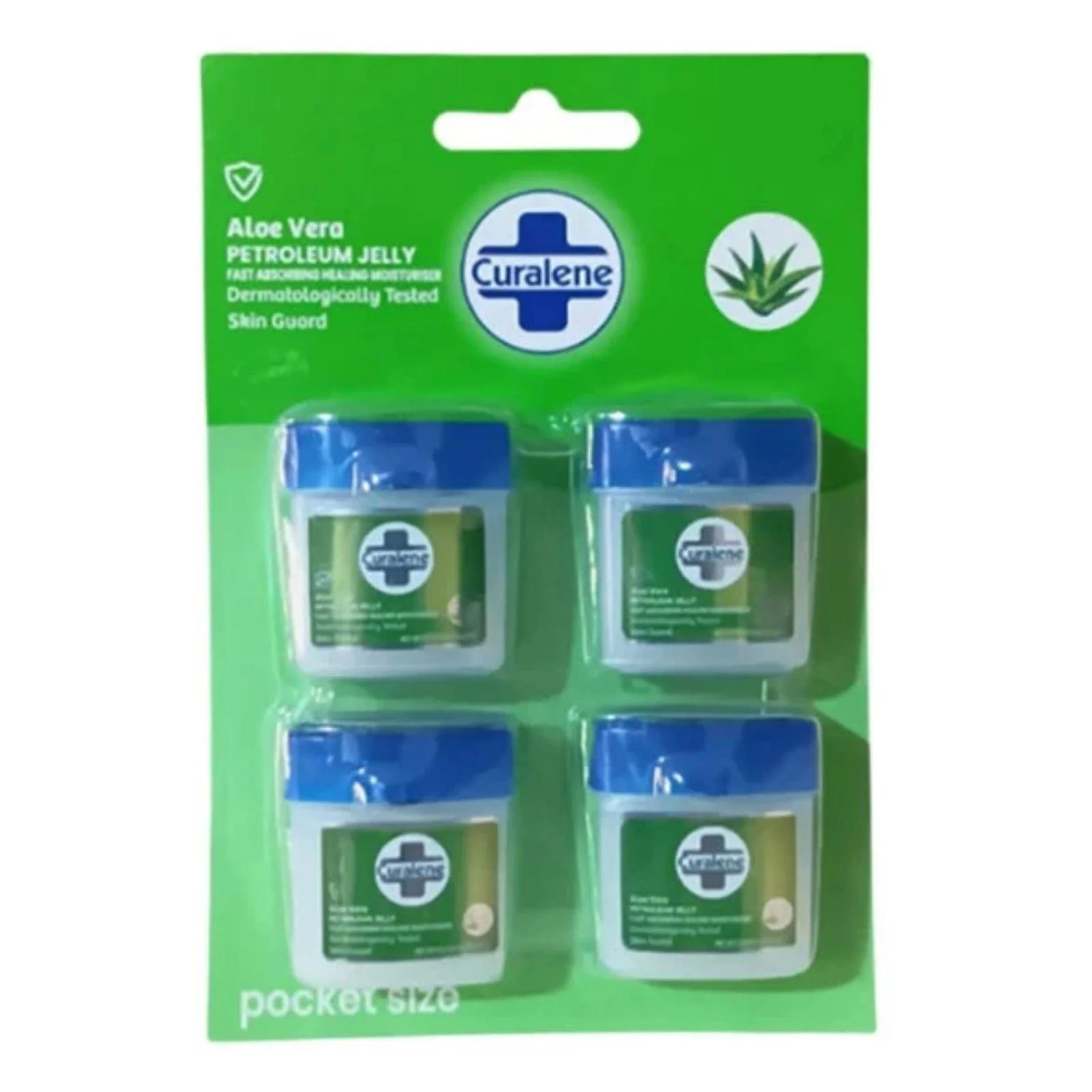 Curalene Aloe Vera Mini Petroleum Jelly 4 pack 10ml