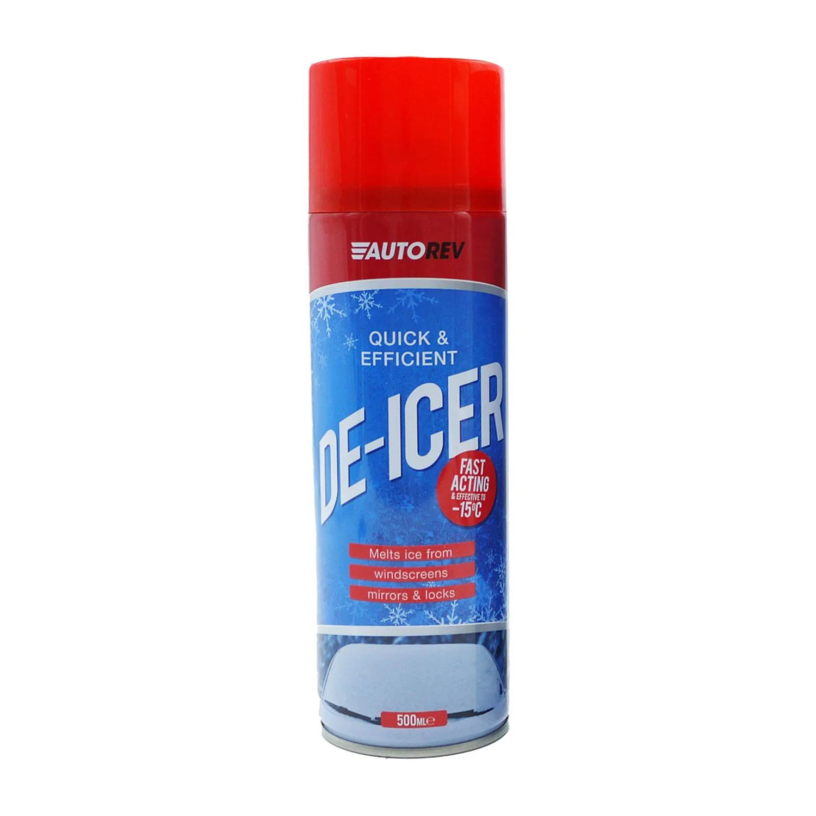 De-icer Spray For Car Windscreen - Fast Acting Melts Ice and Frost Quickly For Windows/Mirrors - 500ml