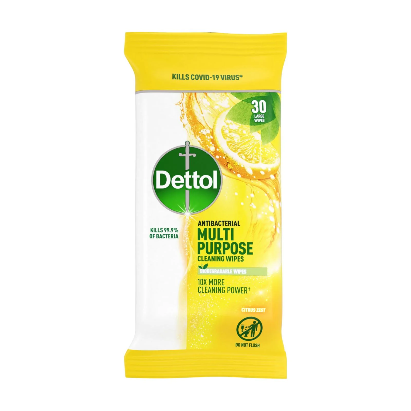 Dettol Multi Surface Wipes Citrus 30'S ( Box of 10)) - Image 2