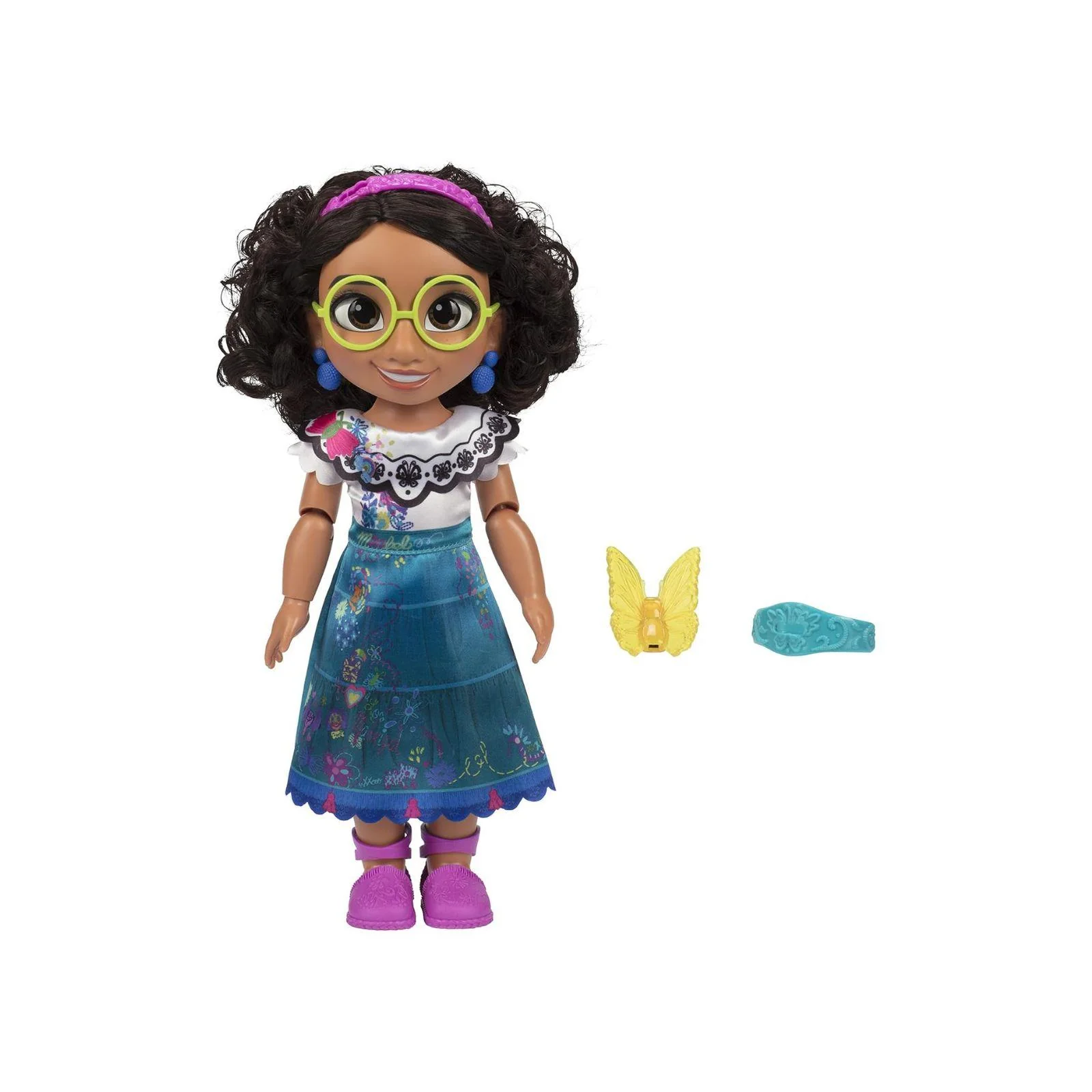 Disney Encanto Mirabel Doll Says 15 Phrases, Sings & Glows - Includes Doll, Butterfly & Bracelet - Image 3