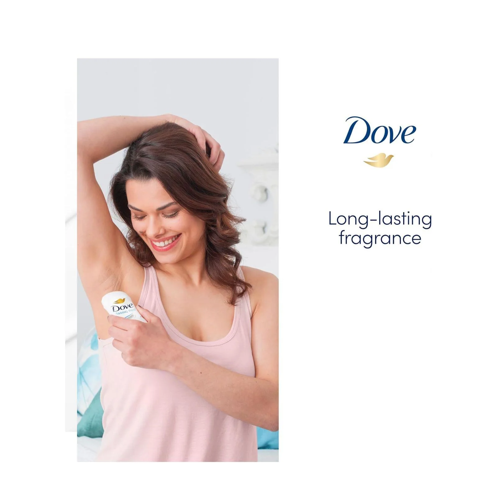 Dove Classic Fresh Women's Antiperspirant Deodorant Cream Stick for 48 hour sweat protection 50ml - Image 4
