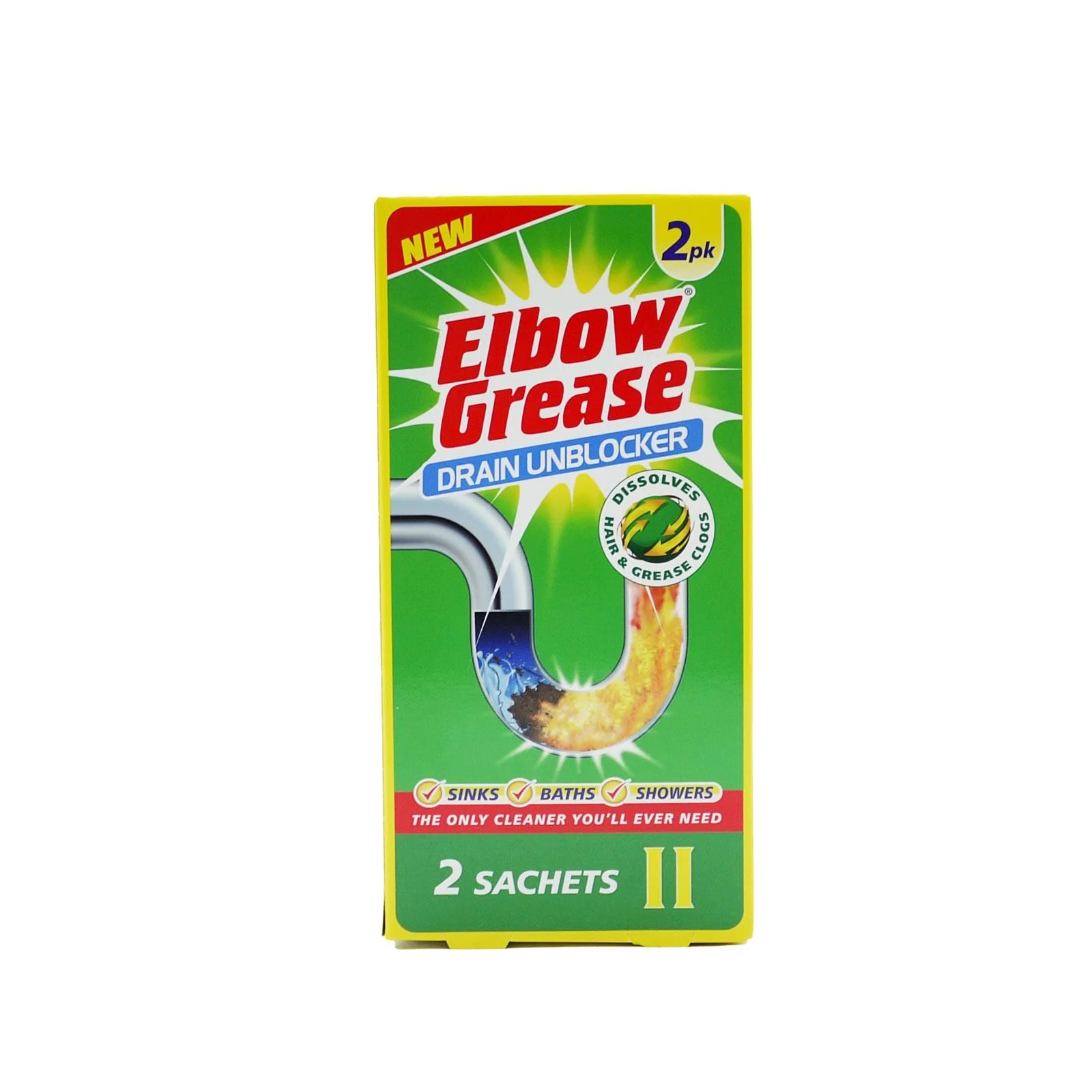 Elbow Grease Drain Unblocker Sachets 2 Packs