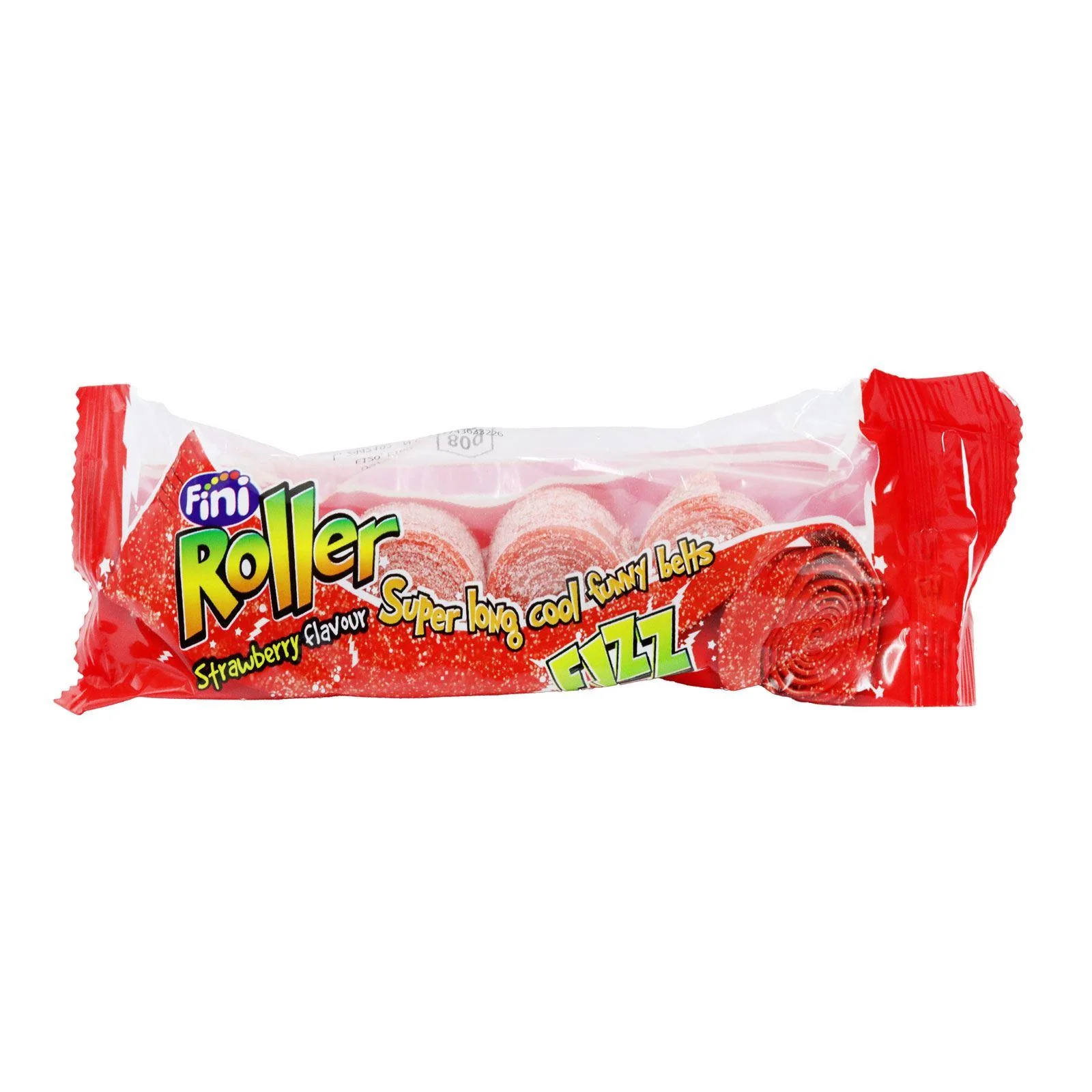 Fini Strawberry Roller Fizz 4 Pack 80g (Box of 16) - Image 3