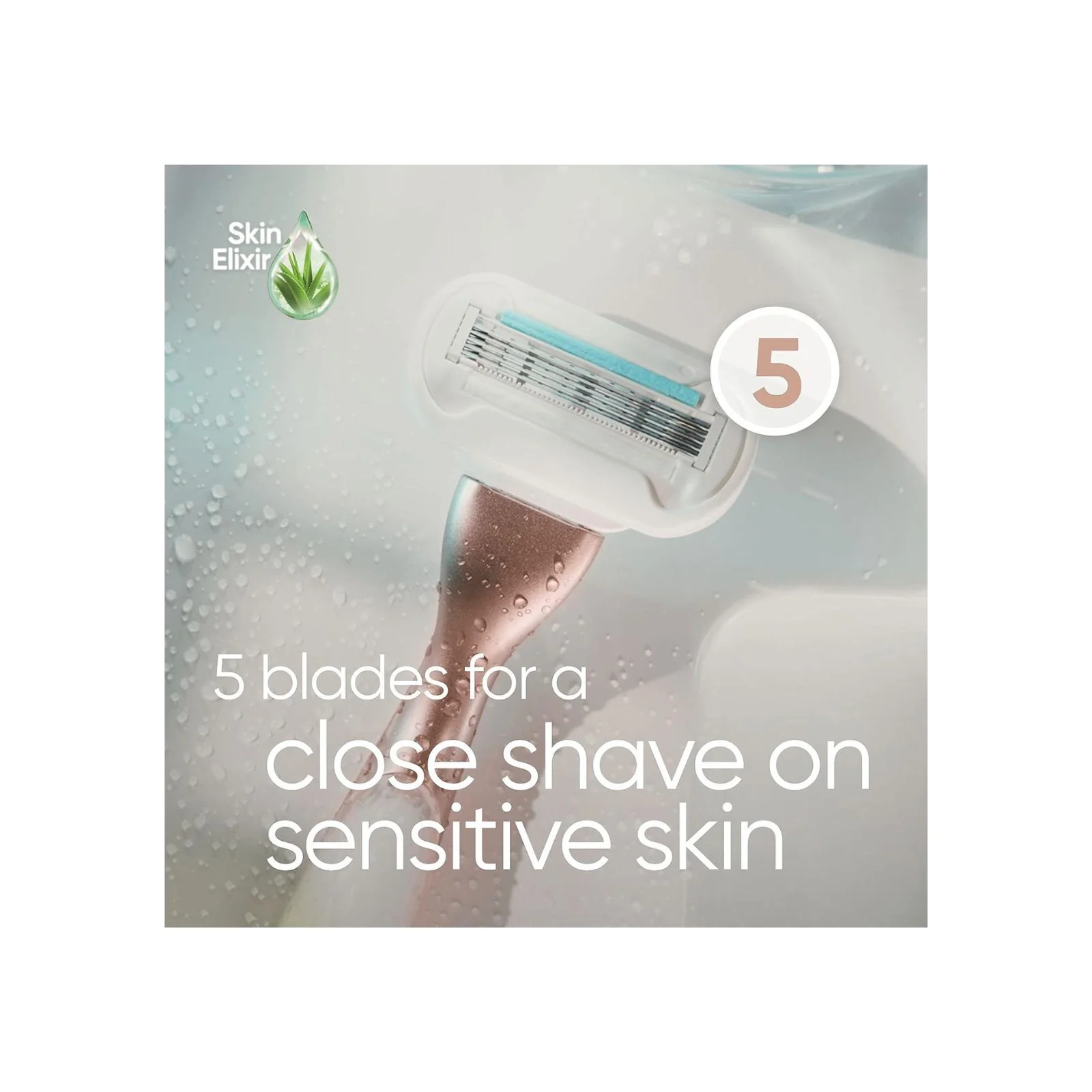 Gillette Venus Deluxe Smooth Sensitive Razor Blades Women, Pack of 6 - Image 2