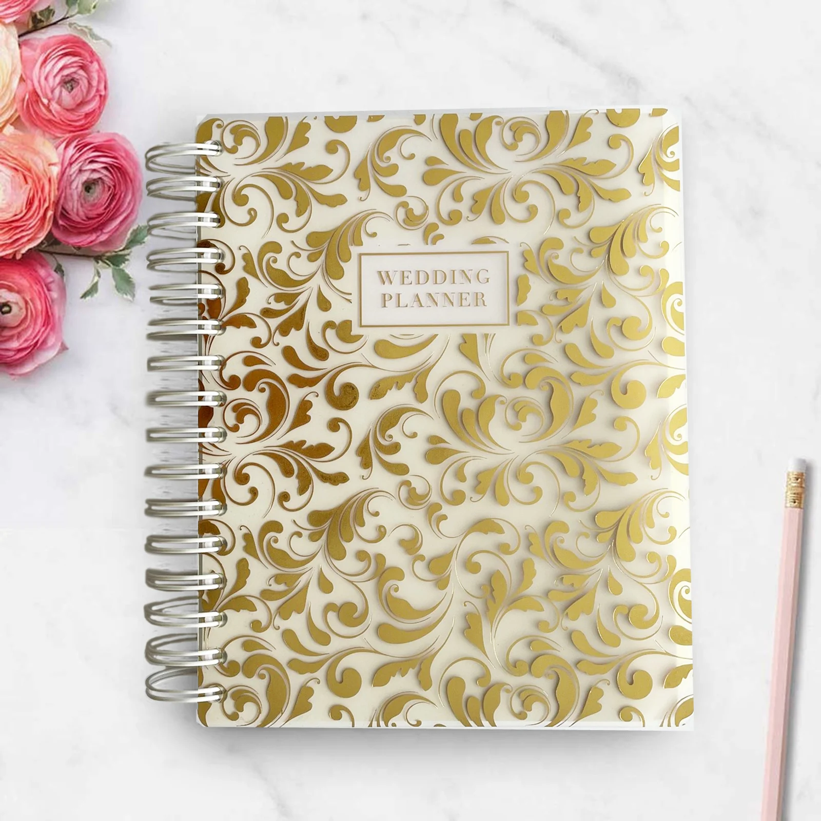 Luxury Wedding Planner Organiser - Ivory & Gold
