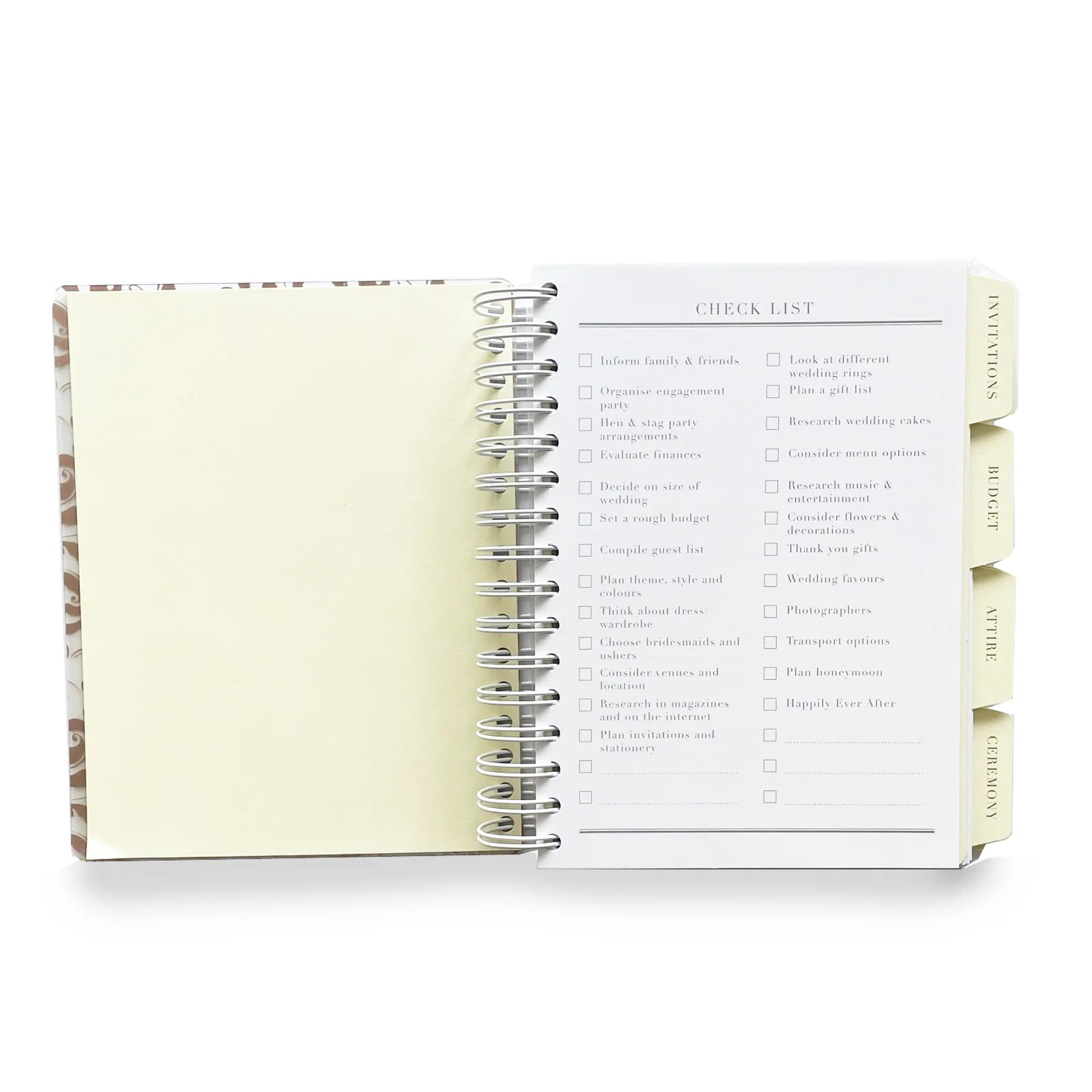 Luxury Wedding Planner Organiser - Ivory & Gold - Image 2