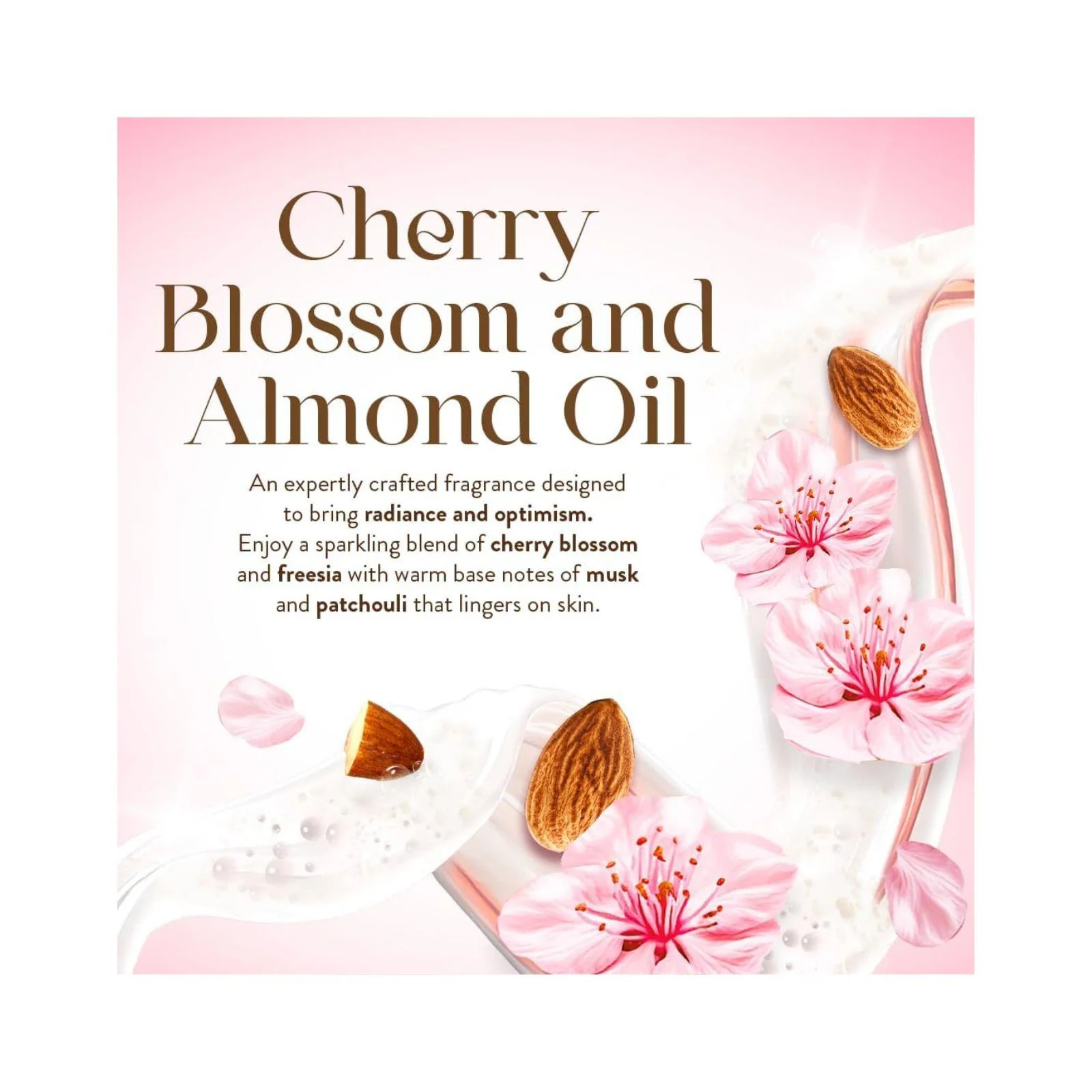 Imperial Leather Ultimate Moisture Cherry Blossom & Almond Oil Foaming Bath Soak, 450ml - Image 3