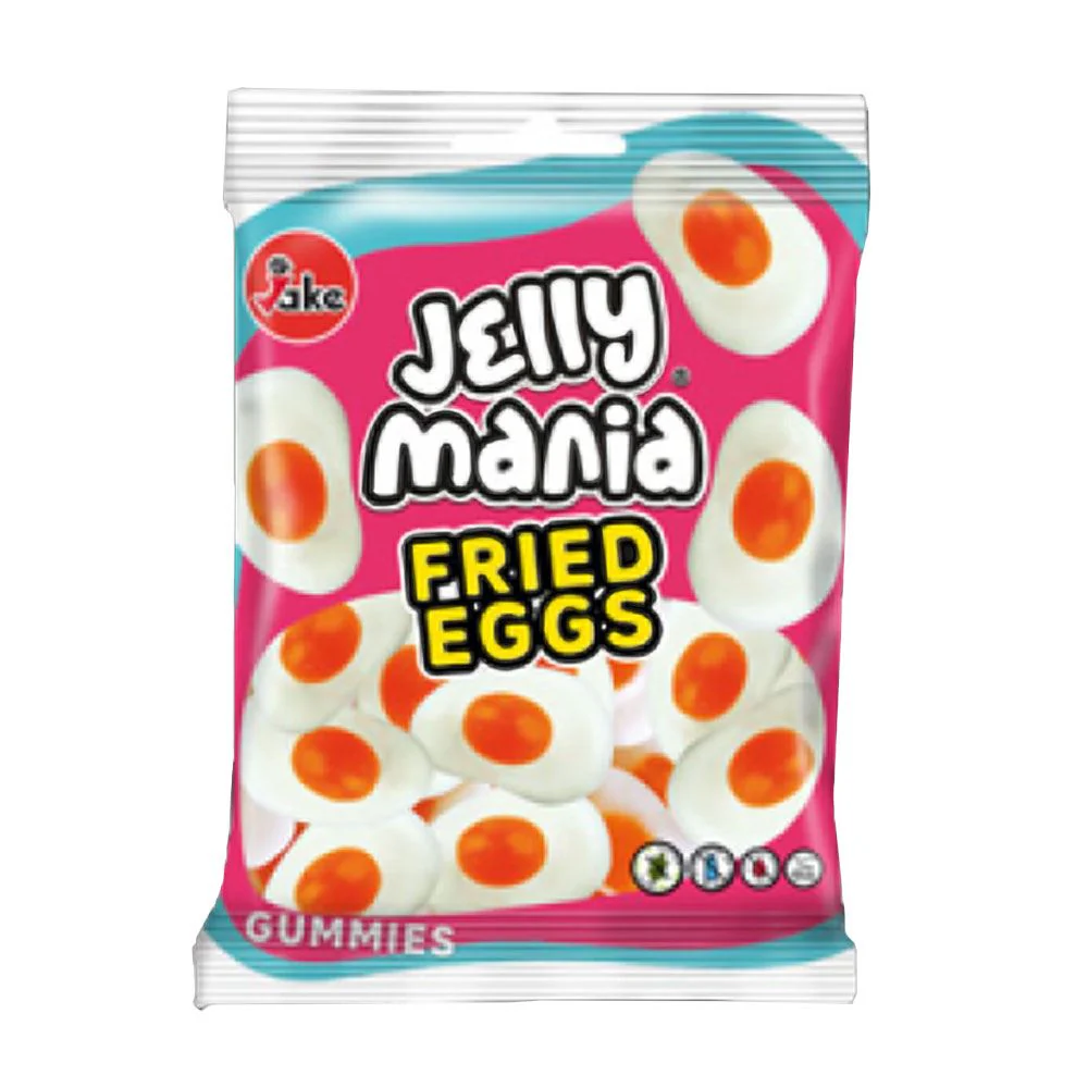 Jelly Mania Gummies Fried Eggs 100g (Box of 18)