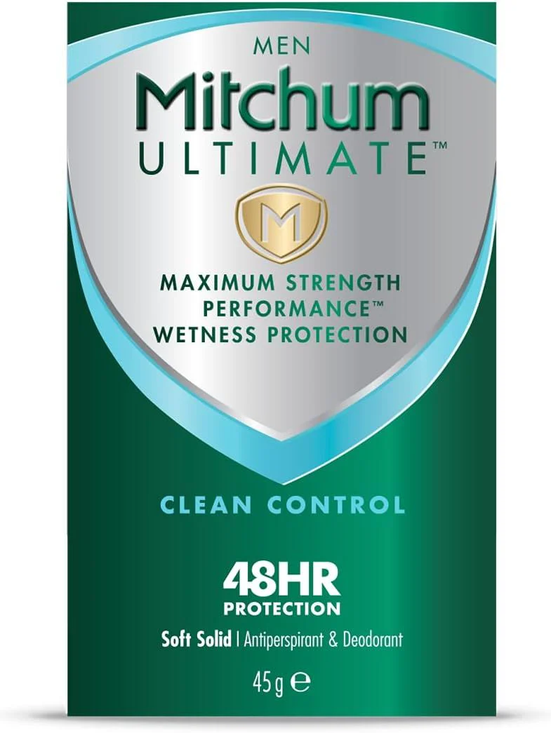 Mitchum Soft Solid Cream Stick Deodorant for Men & Antiperspirant 45g