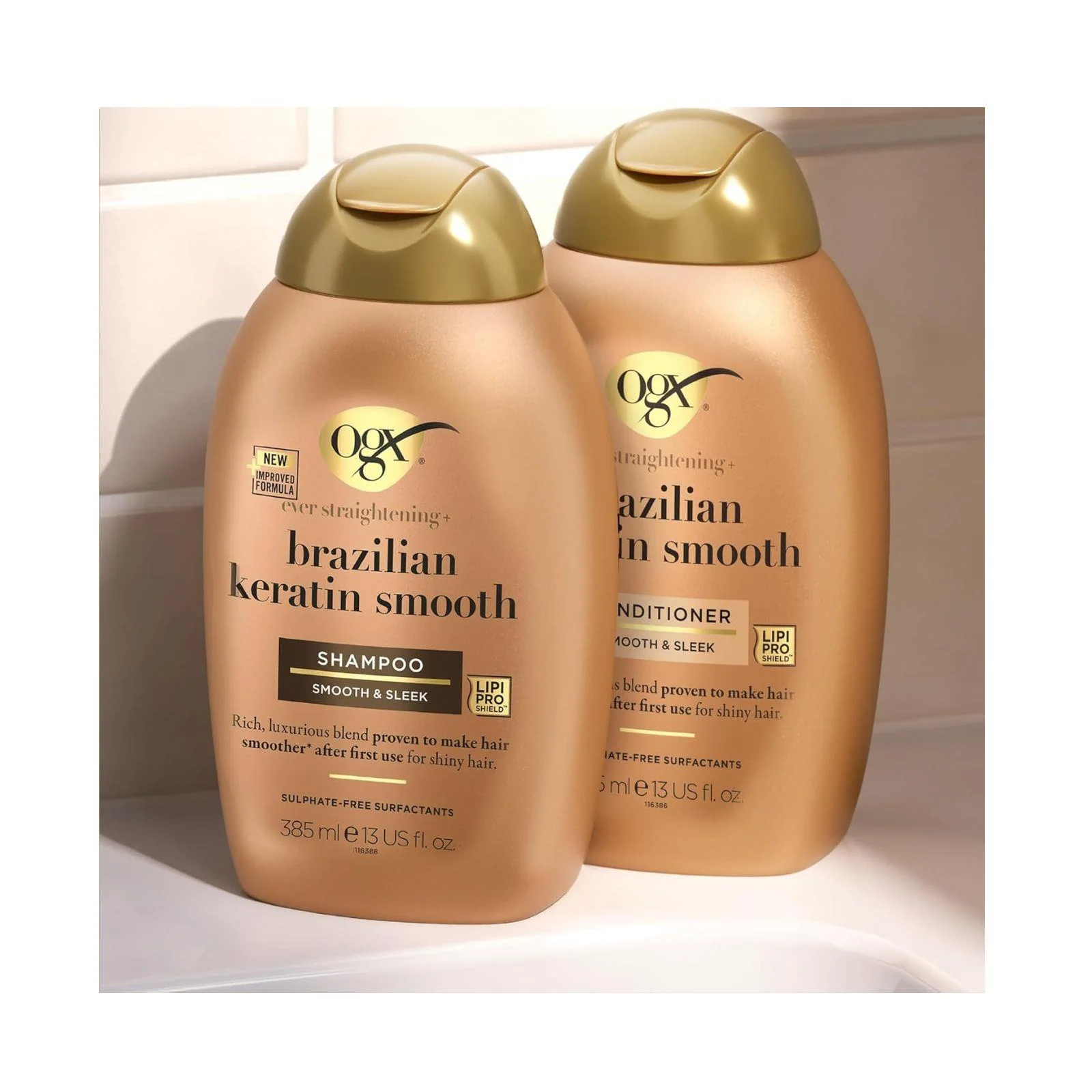 OGX Brazilian Keratin Shampoo 385ml - Image 8