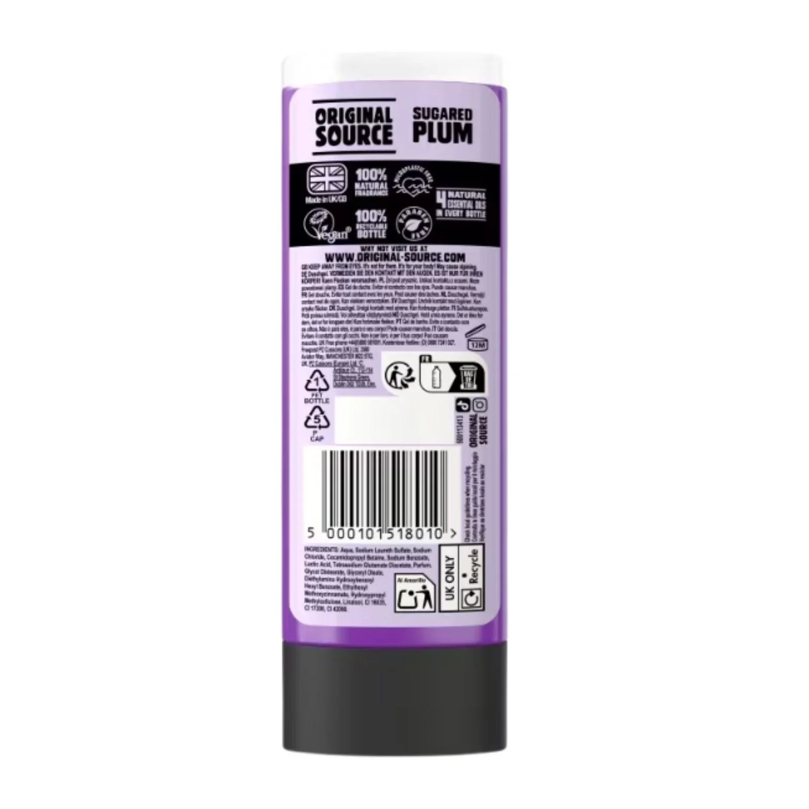 Original Source Bodywash Sugared Plum 250ml - Image 2