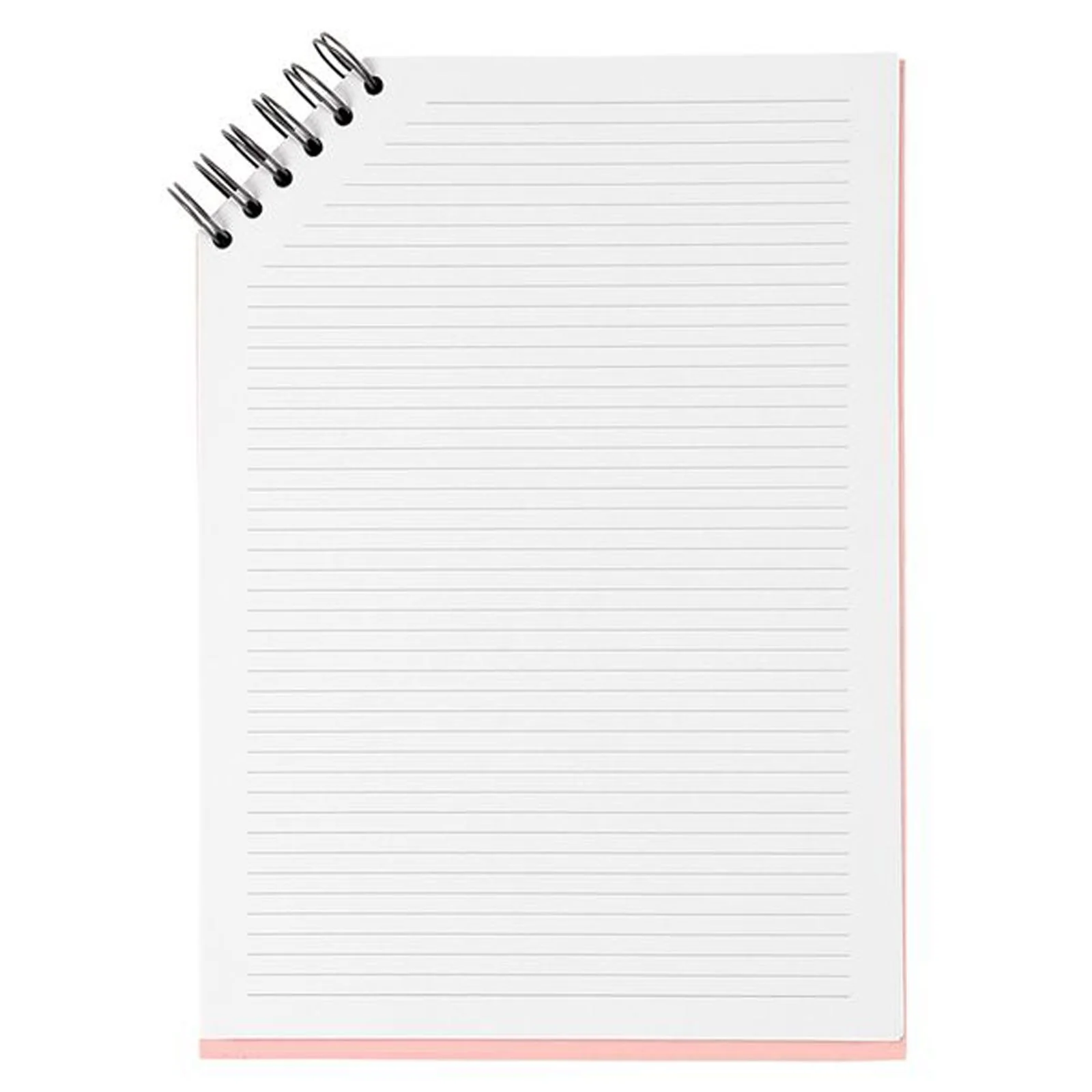 Paperchase A5 Wiro Notebook - Pink Flower Deboss - Image 2