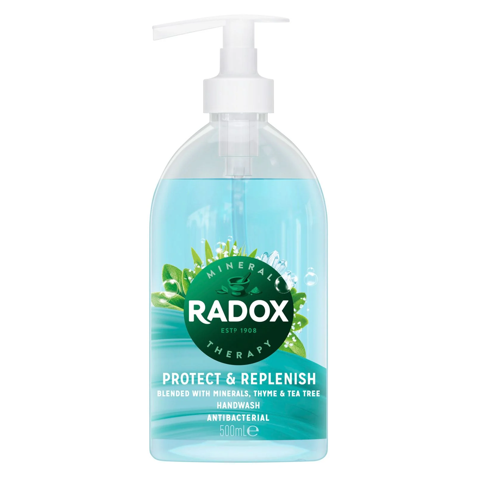 Radox Protect + Replenish Antibacterial Handwash with Tea Tree 500ml