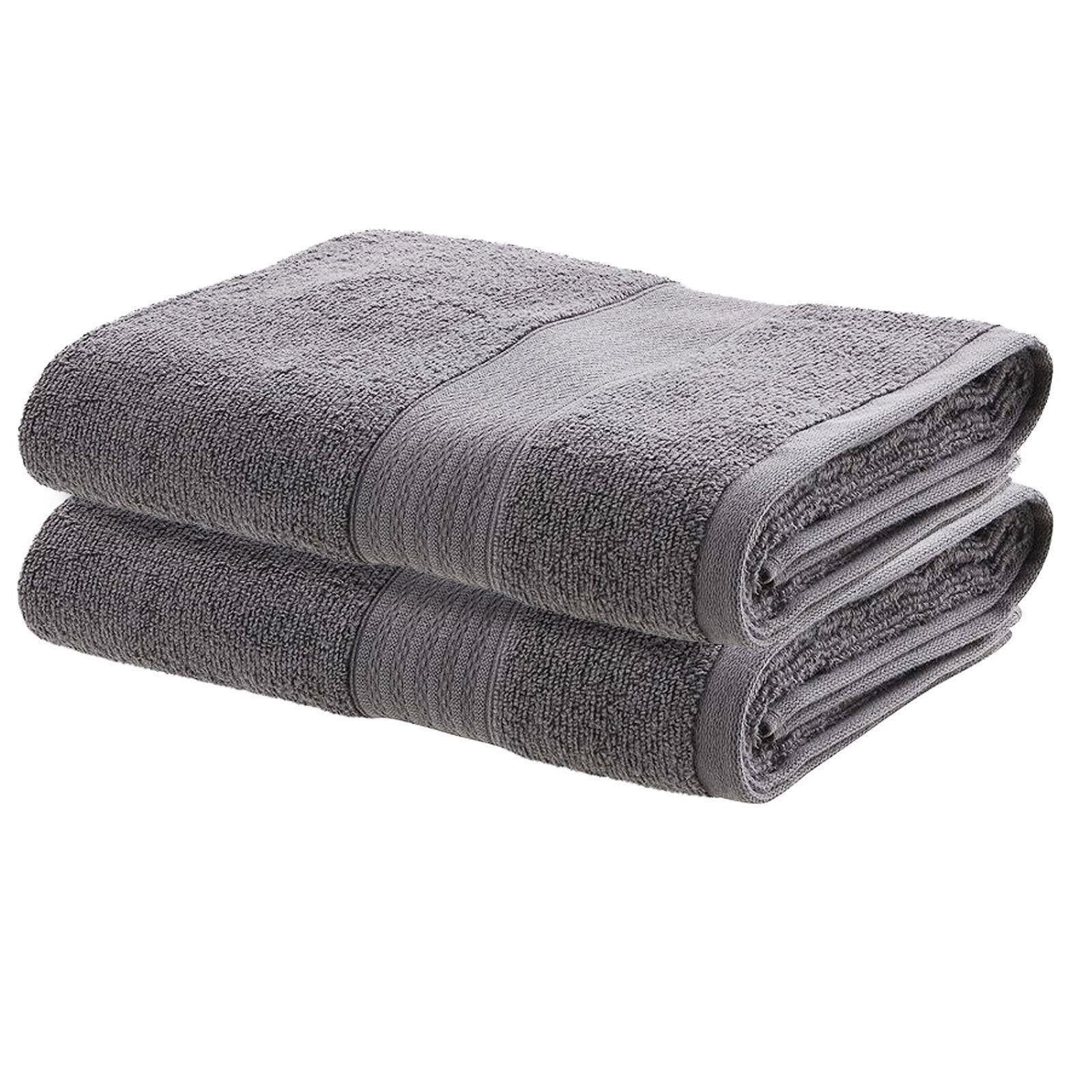 Tesco Simply Soft Cotton Grey Hand Towels - Pack of 2