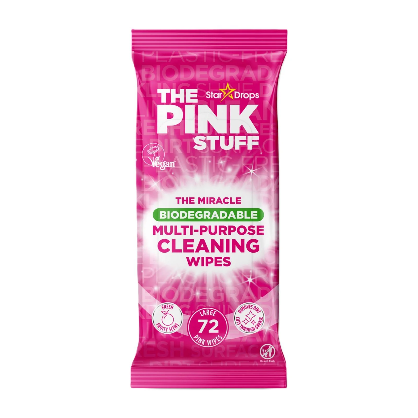 The Miracle Biodegradable Multi-Purpose Cleaning Wipes 72's