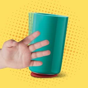 Tommee Tippee No-Knock Non-Spill Kids Open Cup Blue Teal - Image 2